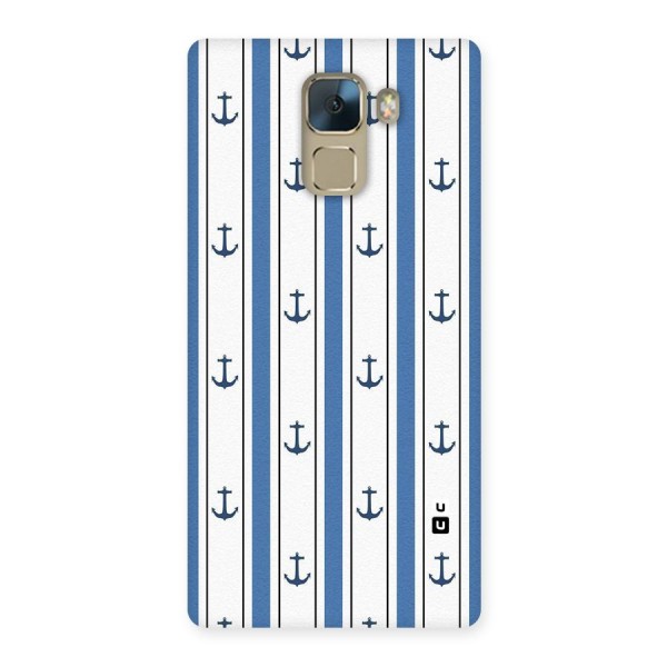 Anchor Stripe Lines Back Case for Huawei Honor 7