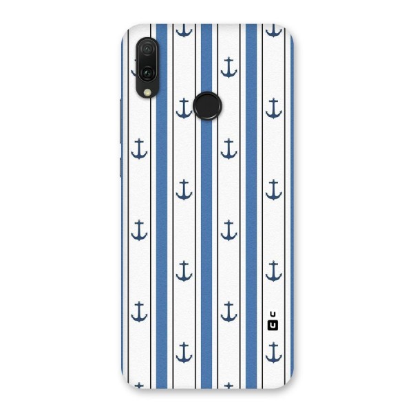 Anchor Stripe Lines Back Case for Huawei Y9 (2019)