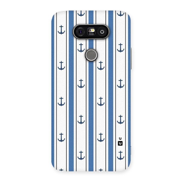 Anchor Stripe Lines Back Case for LG G5