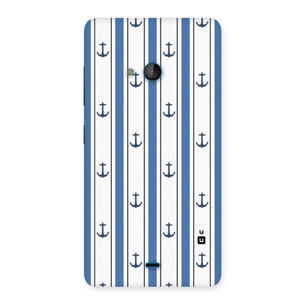 Anchor Stripe Lines Back Case for Lumia 540