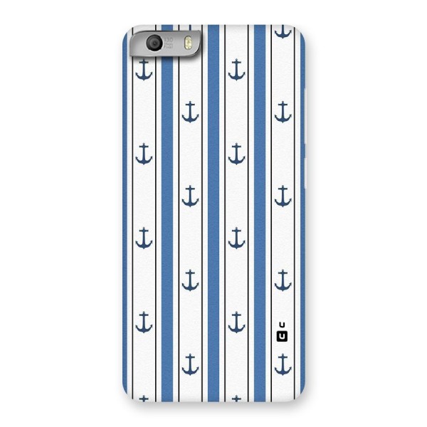 Anchor Stripe Lines Back Case for Micromax Canvas Knight 2