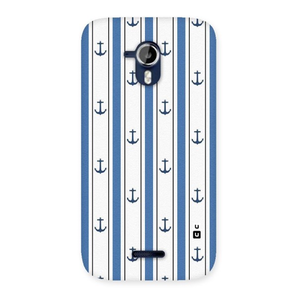 Anchor Stripe Lines Back Case for Micromax Canvas Magnus A117