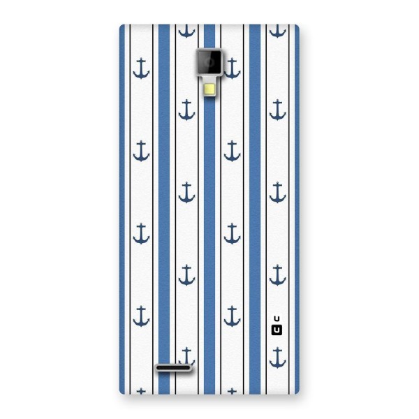 Anchor Stripe Lines Back Case for Micromax Canvas Xpress A99