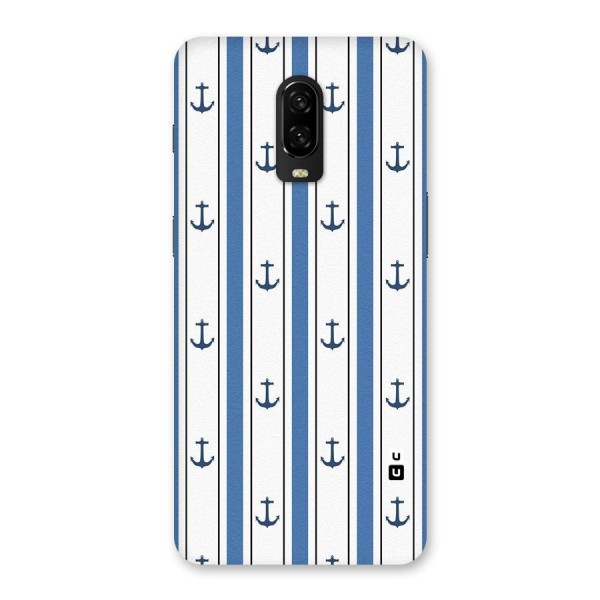 Anchor Stripe Lines Back Case for OnePlus 6T