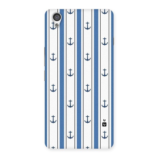 Anchor Stripe Lines Back Case for OnePlus X