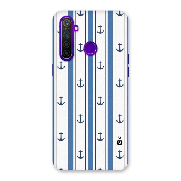 Anchor Stripe Lines Back Case for Realme 5 Pro