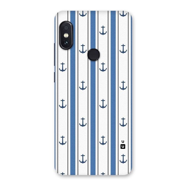 Anchor Stripe Lines Back Case for Redmi Note 5 Pro