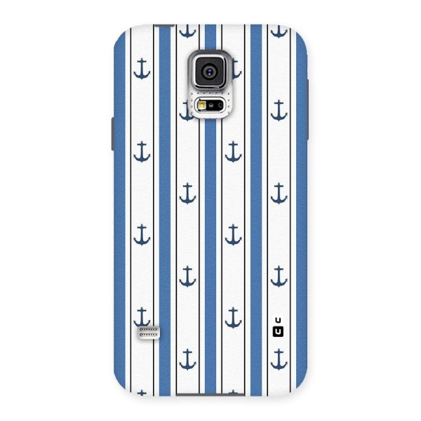 Anchor Stripe Lines Back Case for Samsung Galaxy S5