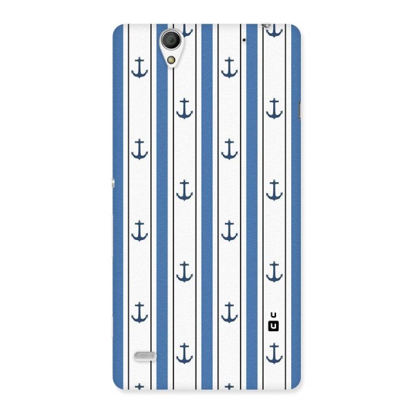Anchor Stripe Lines Back Case for Sony Xperia C4