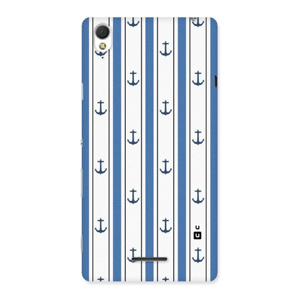 Anchor Stripe Lines Back Case for Sony Xperia T3