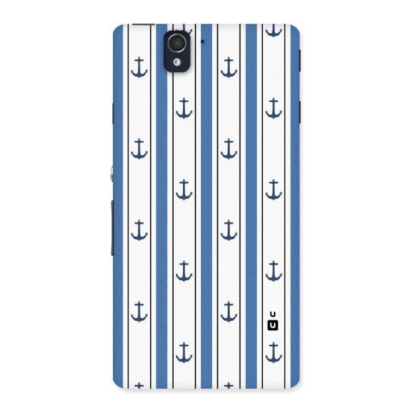 Anchor Stripe Lines Back Case for Sony Xperia Z