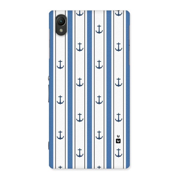 Anchor Stripe Lines Back Case for Sony Xperia Z1