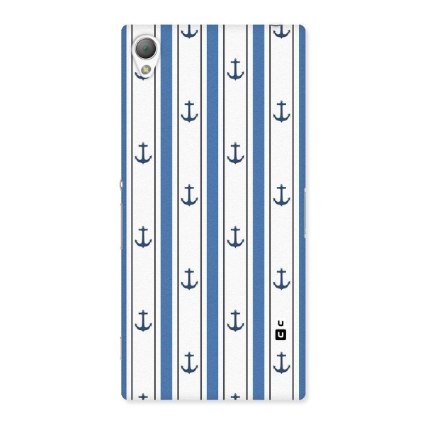 Anchor Stripe Lines Back Case for Sony Xperia Z3