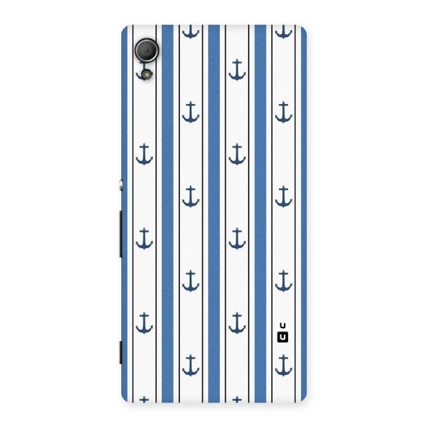 Anchor Stripe Lines Back Case for Xperia Z3 Plus