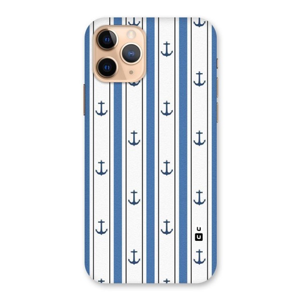 Anchor Stripe Lines Back Case for iPhone 11 Pro