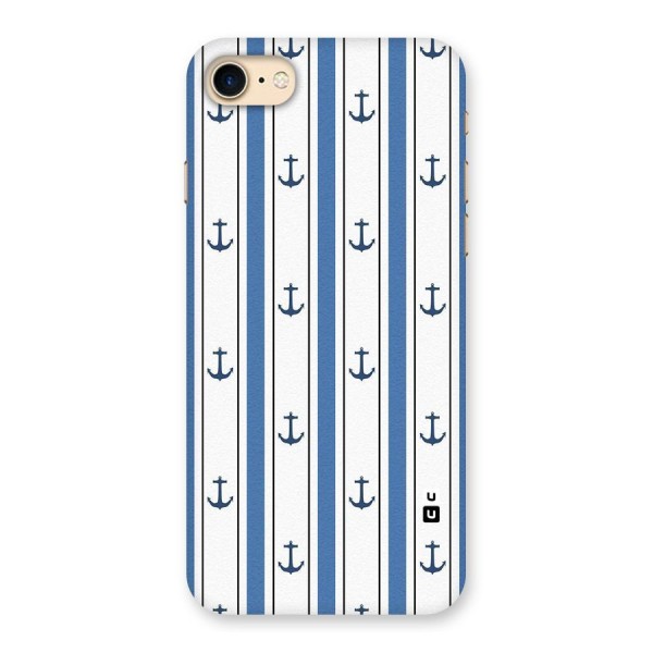 Anchor Stripe Lines Back Case for iPhone 7