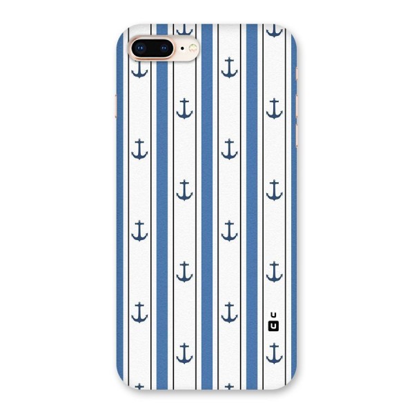 Anchor Stripe Lines Back Case for iPhone 8 Plus