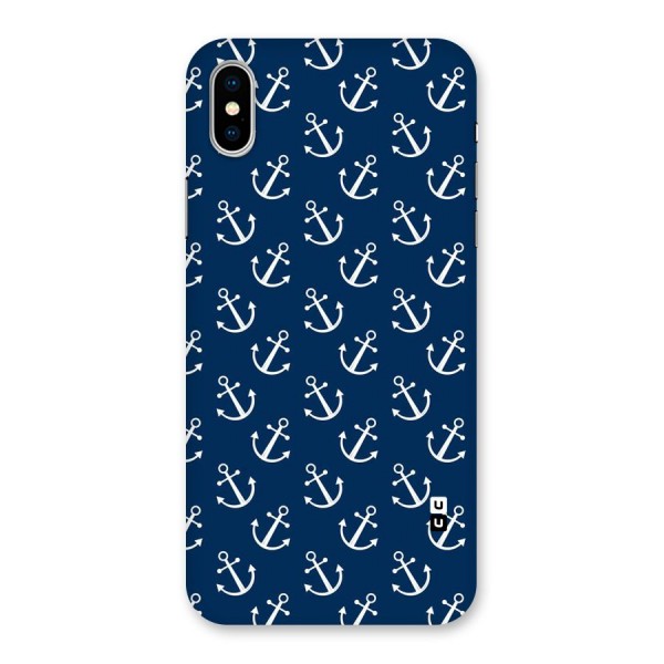 Anchor Zig Pattern Back Case for iPhone X