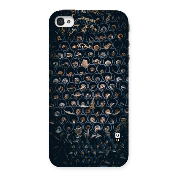 Ancient Wall Circles Back Case for iPhone 4 4s