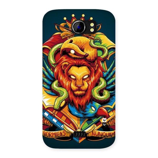 Animal Art Back Case for Micromax Canvas 2 A110