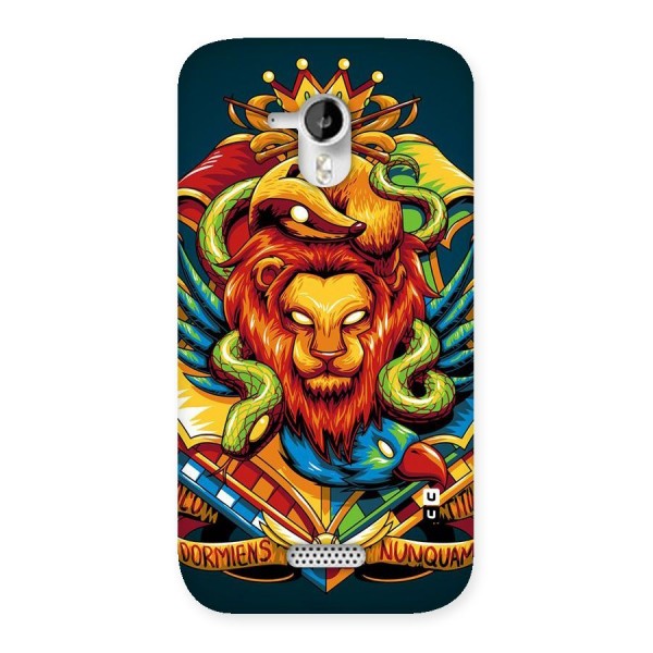 Animal Art Back Case for Micromax Canvas HD A116