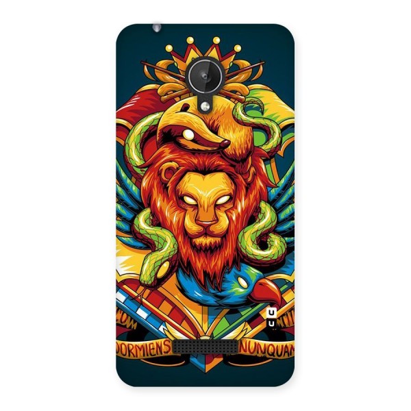 Animal Art Back Case for Micromax Canvas Spark Q380
