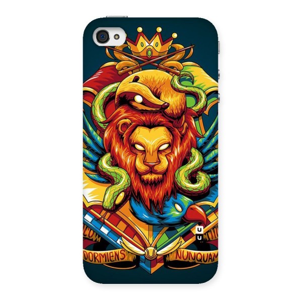 Animal Art Back Case for iPhone 4 4s