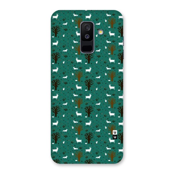 Animal Grass Pattern Back Case for Galaxy A6 Plus