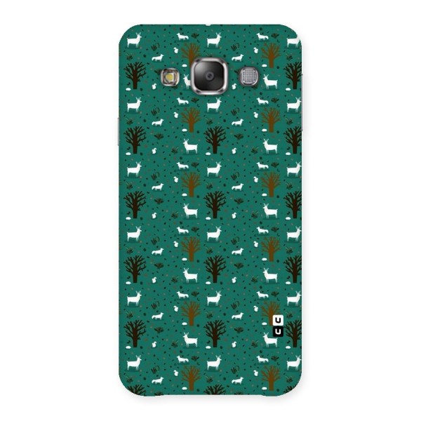 Animal Grass Pattern Back Case for Galaxy E7