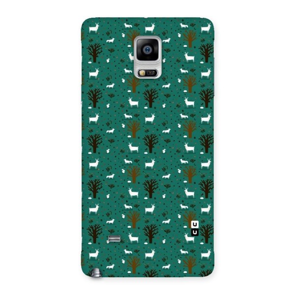 Animal Grass Pattern Back Case for Galaxy Note 4