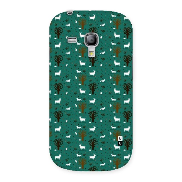 Animal Grass Pattern Back Case for Galaxy S3 Mini