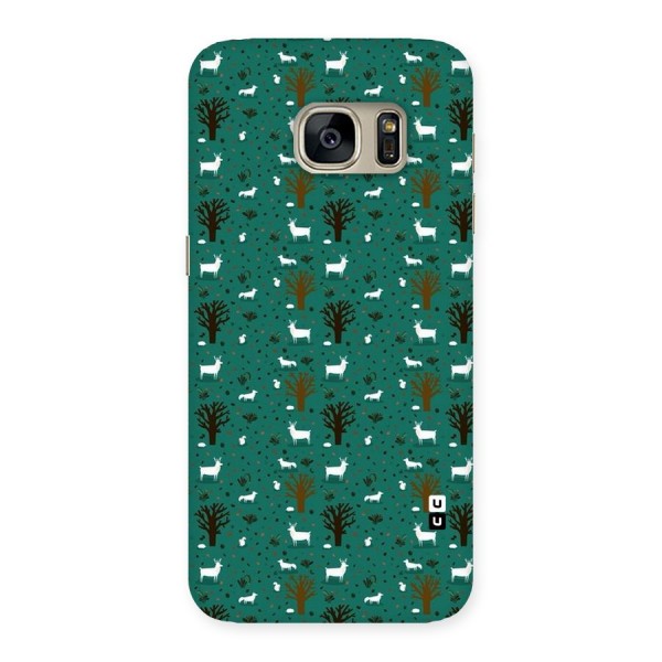 Animal Grass Pattern Back Case for Galaxy S7