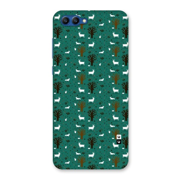 Animal Grass Pattern Back Case for Honor View 10