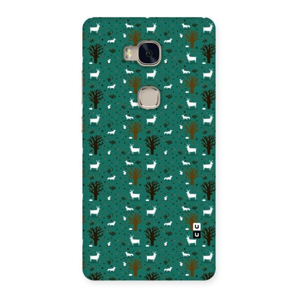 Animal Grass Pattern Back Case for Huawei Honor 5X