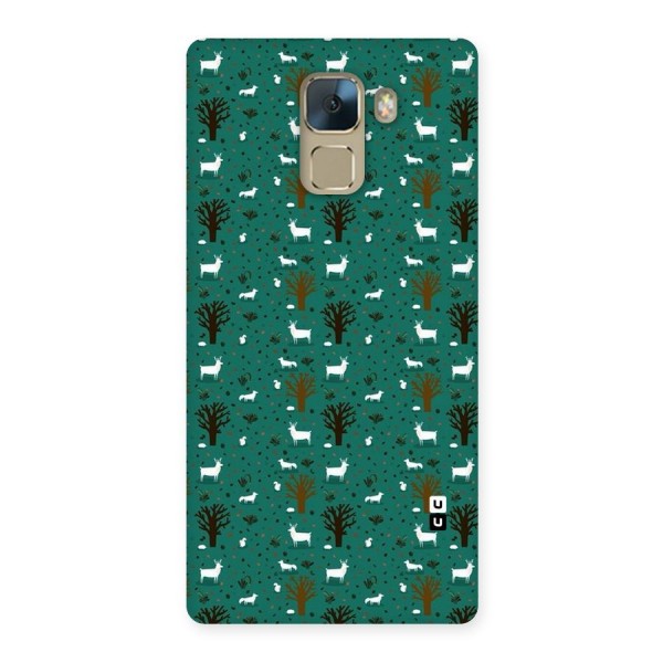 Animal Grass Pattern Back Case for Huawei Honor 7