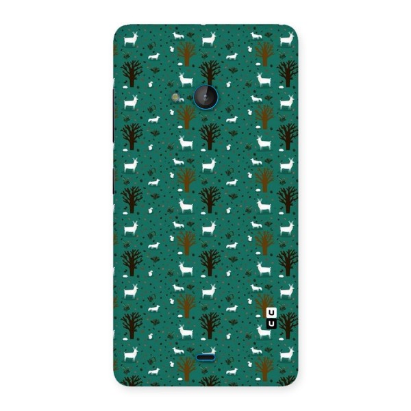 Animal Grass Pattern Back Case for Lumia 540