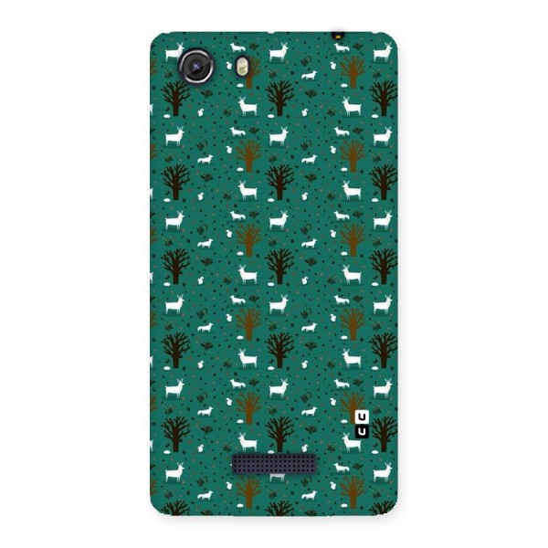 Animal Grass Pattern Back Case for Micromax Unite 3