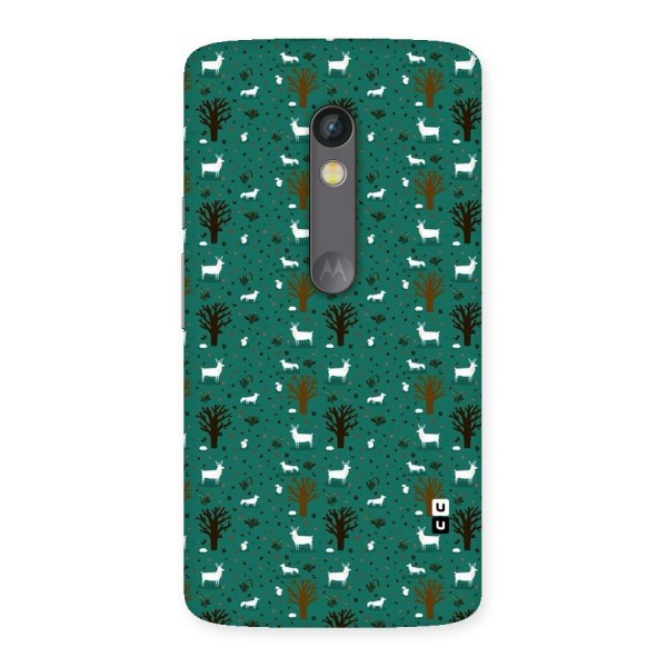 Animal Grass Pattern Back Case for Moto X Play