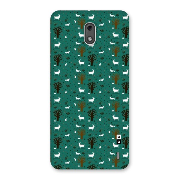 Animal Grass Pattern Back Case for Nokia 2