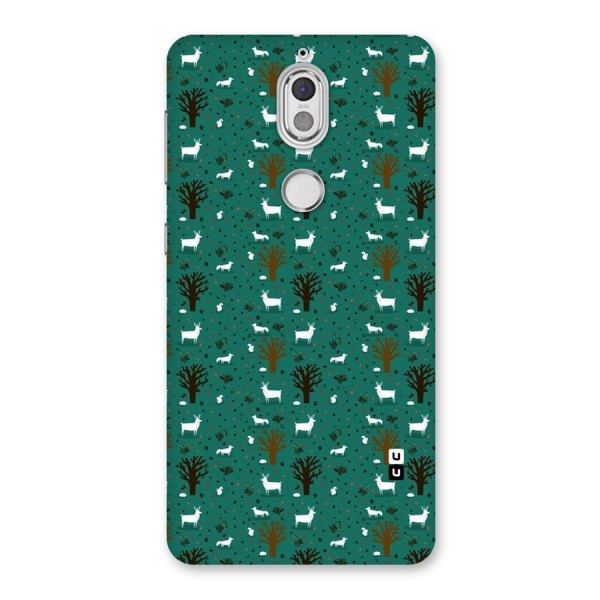 Animal Grass Pattern Back Case for Nokia 7