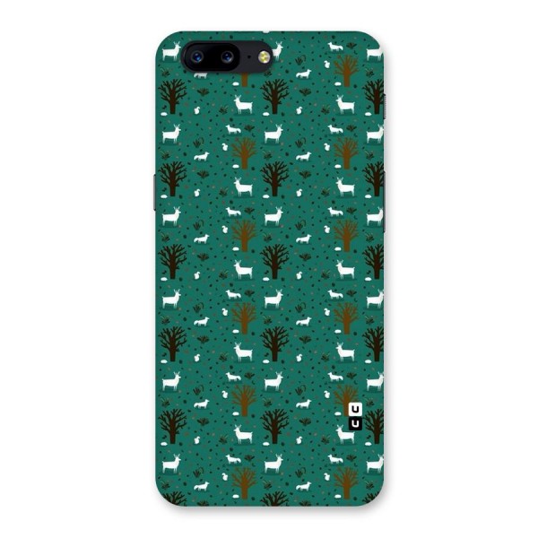 Animal Grass Pattern Back Case for OnePlus 5