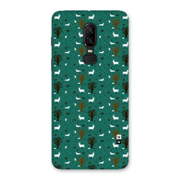 Animal Grass Pattern Back Case for OnePlus 6