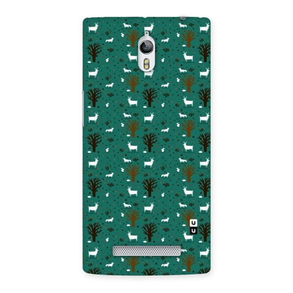 Animal Grass Pattern Back Case for Oppo Find 7