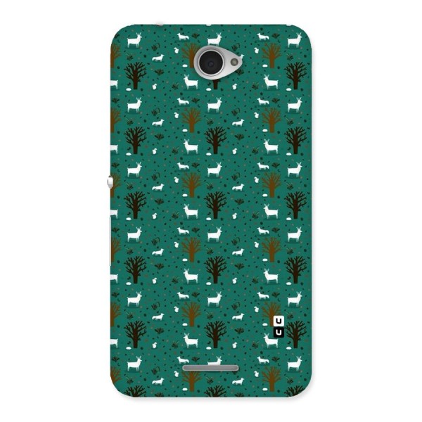 Animal Grass Pattern Back Case for Sony Xperia E4