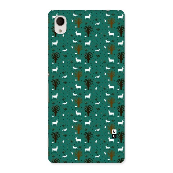 Animal Grass Pattern Back Case for Sony Xperia M4