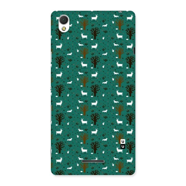Animal Grass Pattern Back Case for Sony Xperia T3