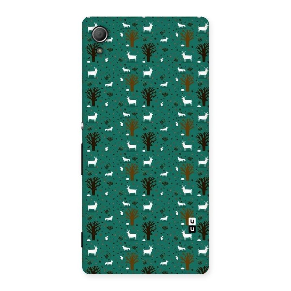 Animal Grass Pattern Back Case for Xperia Z3 Plus