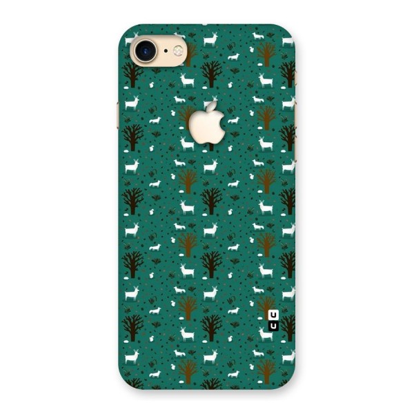 Animal Grass Pattern Back Case for iPhone 7 Apple Cut