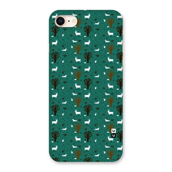 Animal Grass Pattern Back Case for iPhone 8