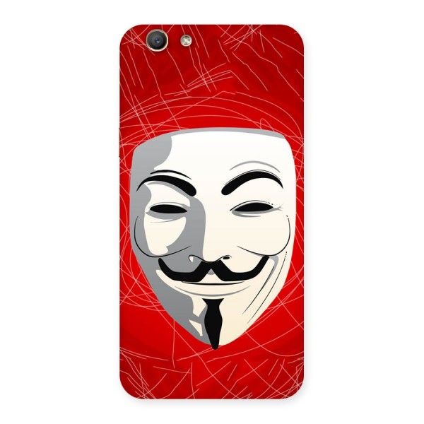 Anonymous Mask Abstract Back Case for Oppo F1s